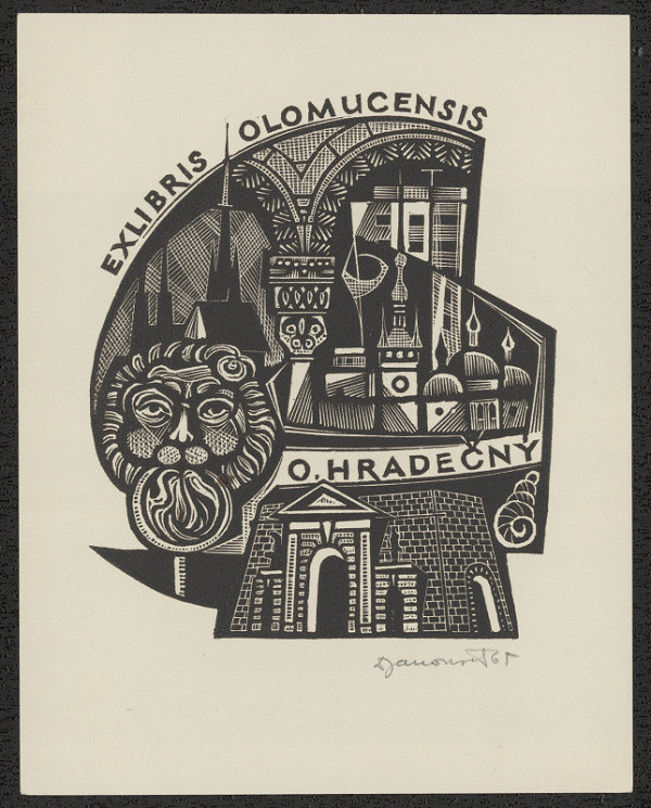 Dušan Janoušek – O. Hradečný Ex Libris Olomucensis 