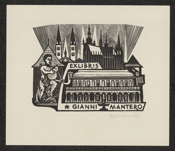 Dušan Janoušek – Ex Libris Gianni Mantero 