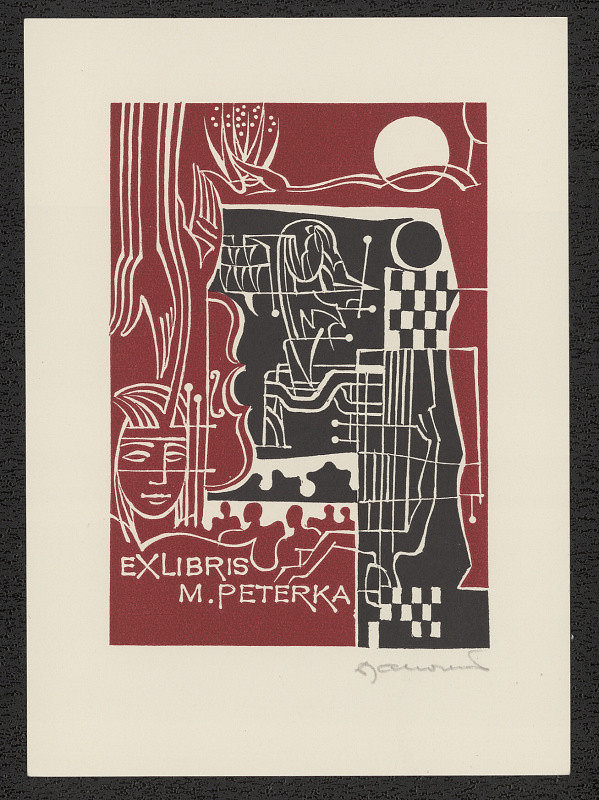 Dušan Janoušek – Ex Libris M. Peterka 