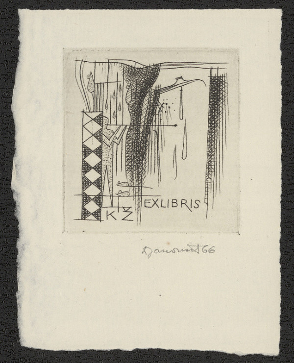 Dušan Janoušek – Ex Libris K.Ž. (Kar. Žižkovský) 