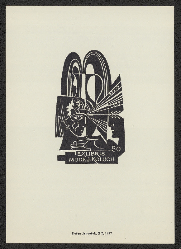 Dušan Janoušek – Ex libris MUDr. J. Koluch 