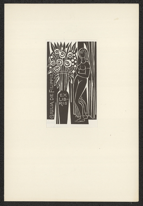 Dušan Janoušek – Ex Libris Giulia de Filippis 