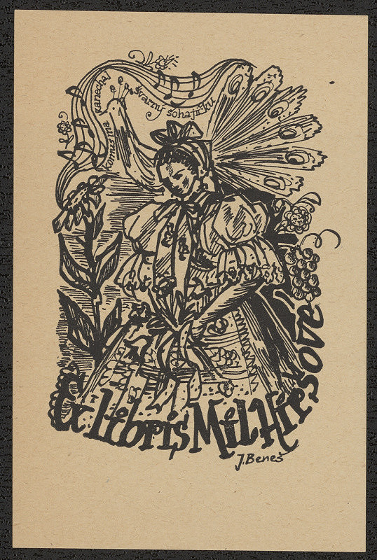 Josef Beneš – Exlibris Mil.Hiršové 