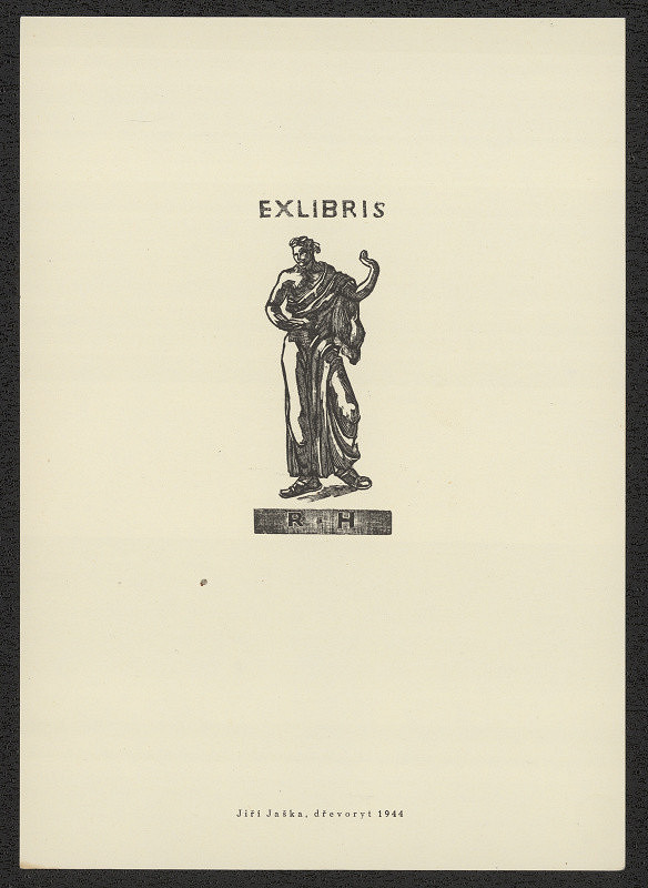 Jiří Jaška – Exlibris R.H. (Ríša Hartman) 