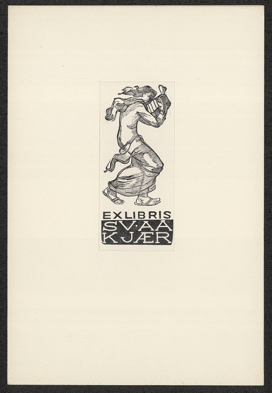 Jiří Jaška – Exlibris SV.AA KJAER (Kjar, Svend Aage) 