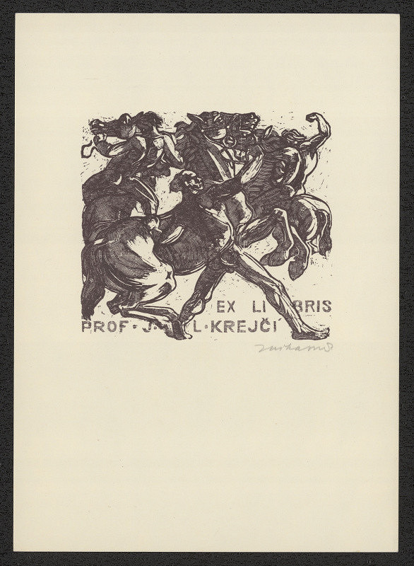Jiří Jaška – Exlibris prof. J.L.Krejčí 