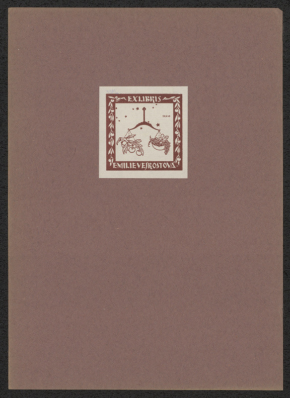 Jiří Jaška – Exlibris Emilie Vejrostová 