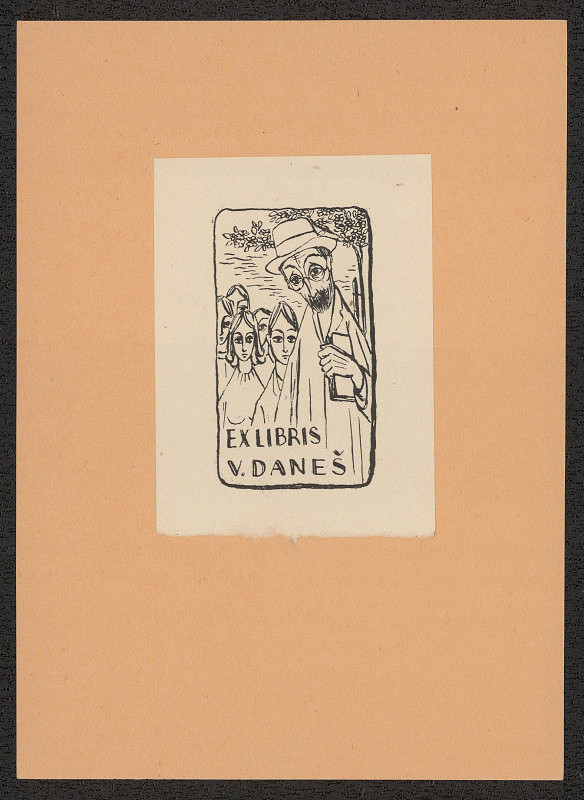 Václav Bedřich – Ex libris V. Daneš. in Knižní značky V. Bedřicha 