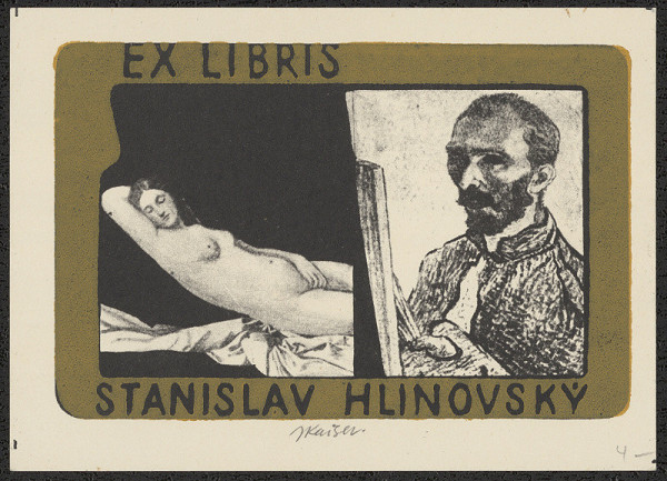 Jaroslav Kaiser – Exlibris Stanislav Hlinovský 