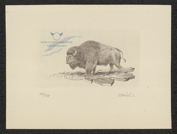 Vlastimil Kačírek – Exlibris E. Dlouhý 