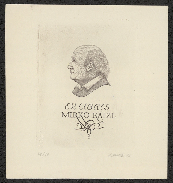 Vlastimil Kačírek – Exlibris Mirko Kaizl 