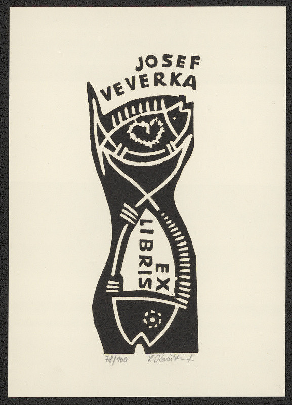 Lída Kačírková – Exlibris Josef Veverka 