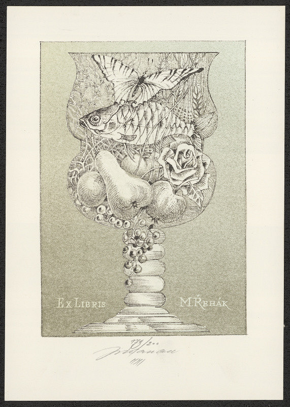 Jan Kavan – Exlibris M. Řehák 