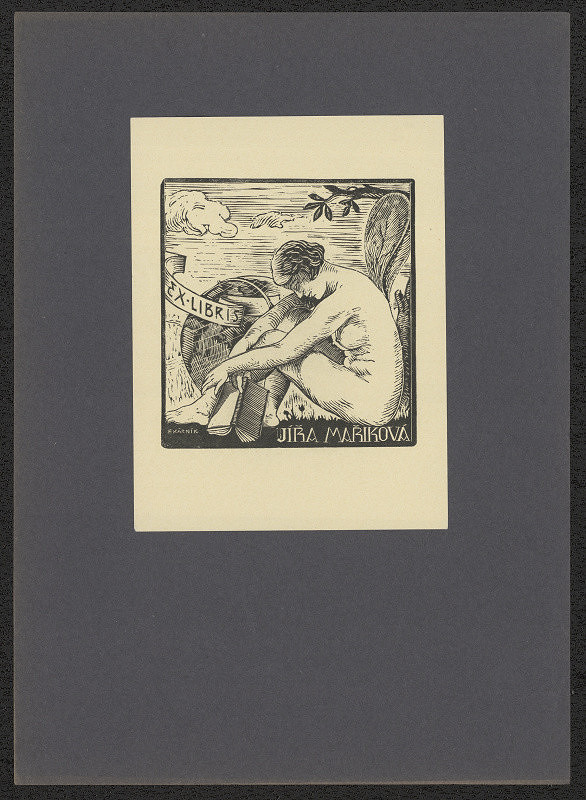 František (Fráňa) Kárník – Exlibris Jířa Maříková 