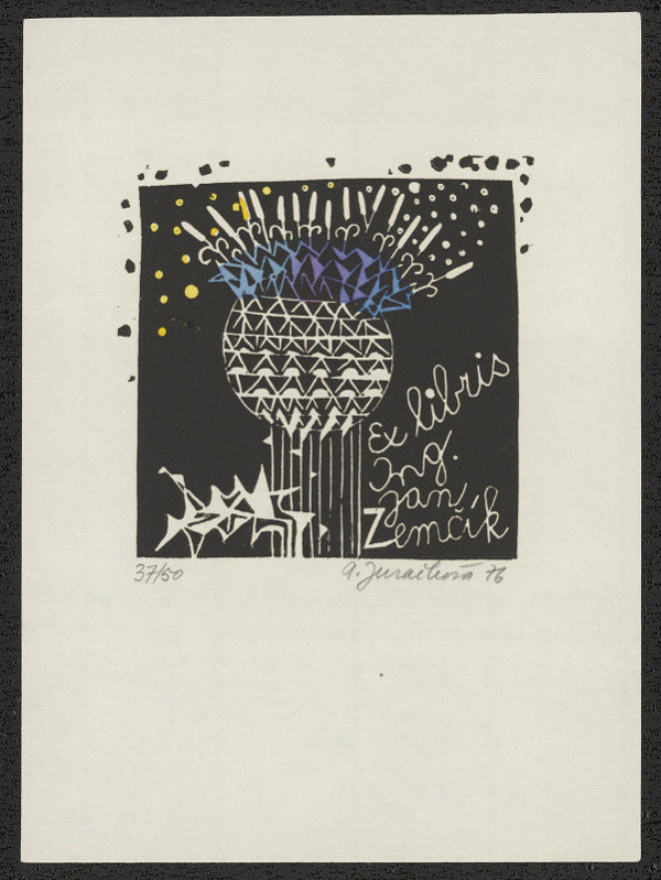 Arna (Arnoštka) Juračková – Exlibris Ing. Jan Zemčík 