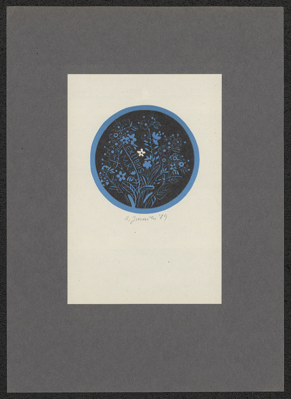 Arna (Arnoštka) Juračková – Exlibris M.R. (Mirko Riedl) 