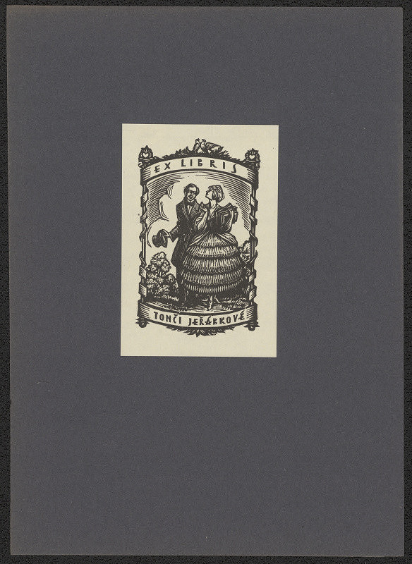 Antonín Kameník – Exlibris Tonči Jeřábkové 