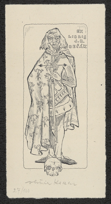 Oldřich Karel – Ex libris J. R. Bečák 