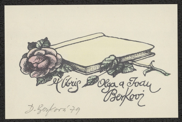 Dagmar Berková-Cirklová – Exlibris Olga a Ivan Berkovi 