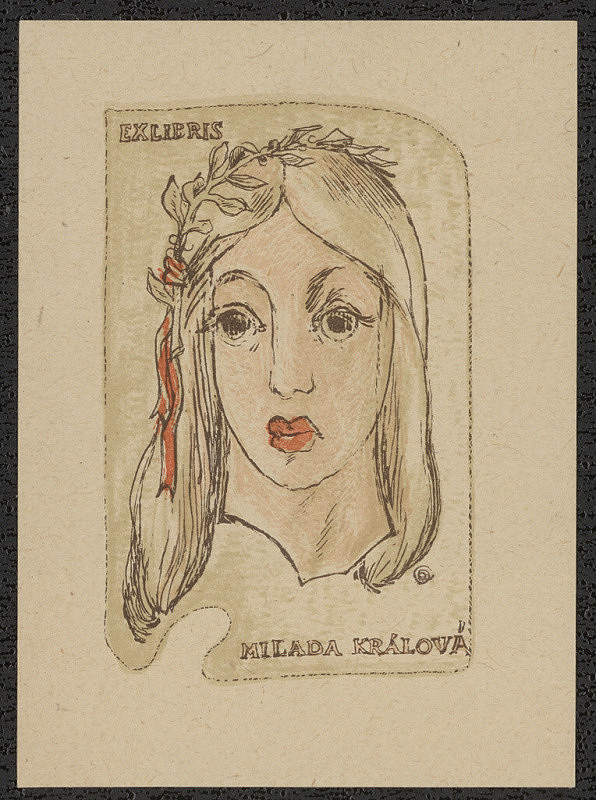 Oldřich Karel – Ex Libris Milada Králová 