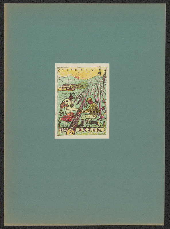 Oldřich Karel – Ex Libris Jos.Brzek 