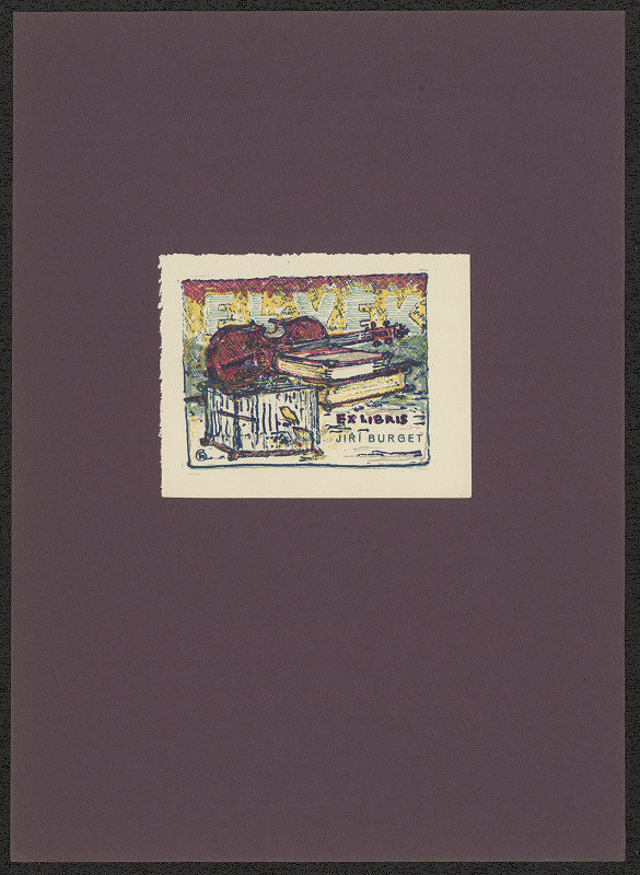 Oldřich Karel – Exlibris Jiří Burget 