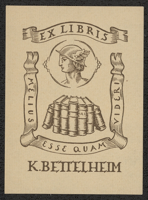 Rudolf Bettelheim – Exlibris K. Bettelheim 
