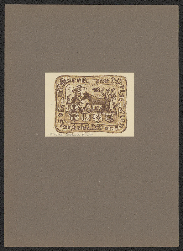 Oldřich Karel – Exlibris Old. Karel Ze starých Pardubic 