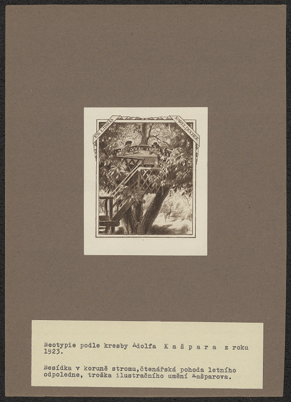 Adolf Kašpar – Exlibris Karel Duchek 