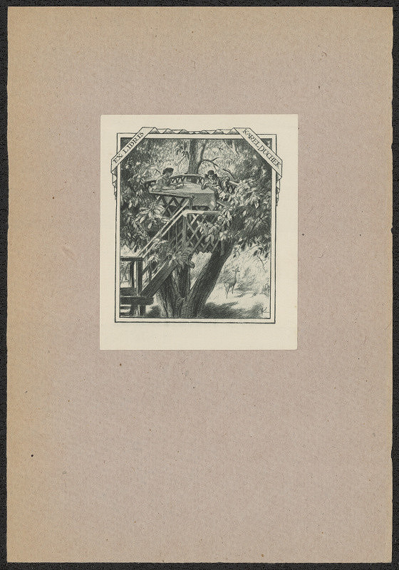 Adolf Kašpar – Exlibris Karel Duchek 