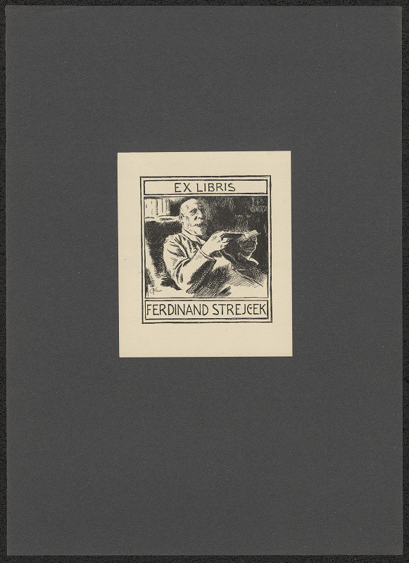 Adolf Kašpar – Ex libris Ferdinand Strejček 