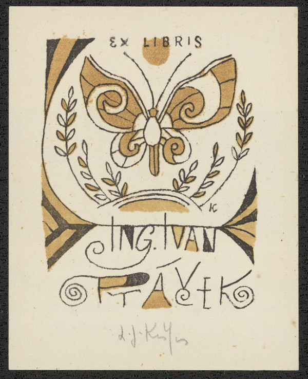 Ladislav Josef Kašpar – Ex libris Ing. Ivan Ptáček 