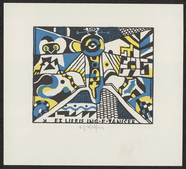 Ladislav Josef Kašpar – Ex libris Ing. F. Vaníček 