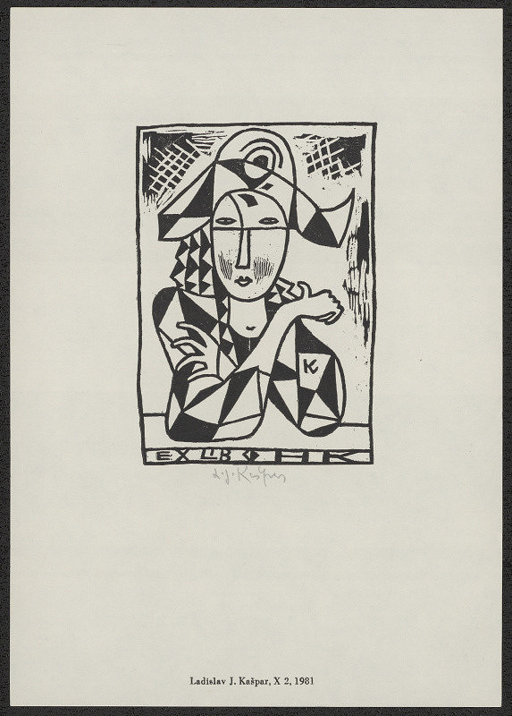 Ladislav Josef Kašpar – Exlibris HK (Hana Kašparová) 