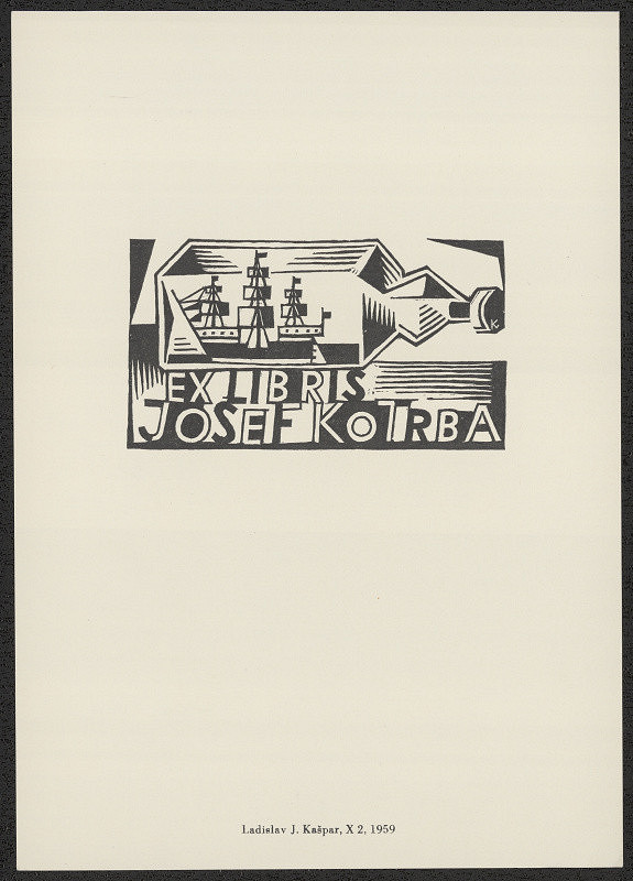 Ladislav Josef Kašpar – Exlibris Josef Kotrba 