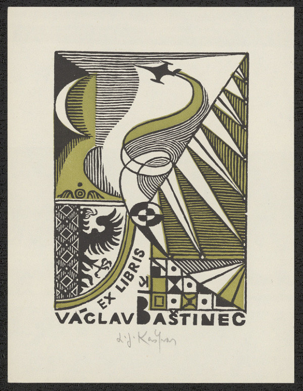 Ladislav Josef Kašpar – Exlibris Václav Baštinec 