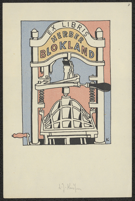 Ladislav Josef Kašpar – Exlibris Herber Blokland 