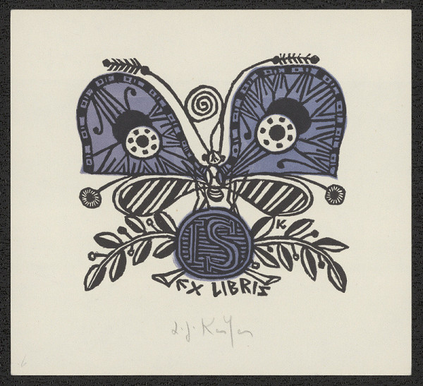 Ladislav Josef Kašpar – Ex libris  IS (Ivana Spurná) 