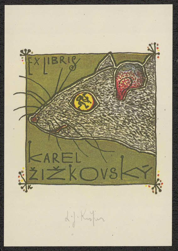 Ladislav Josef Kašpar – EX LIBRIS KAREL ŽIŽKOVSKÝ 