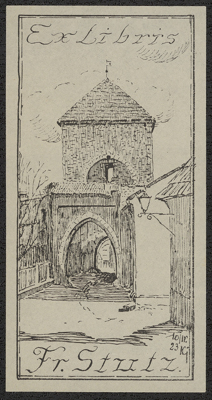 Josef Kettner – Ex Libris Fr. Stutz. 