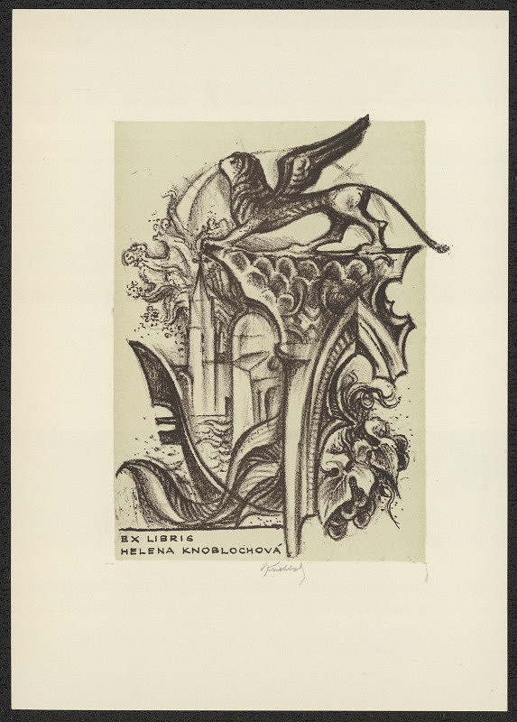 Bohuslav Knobloch – Ex libris Helena Knoblochová 