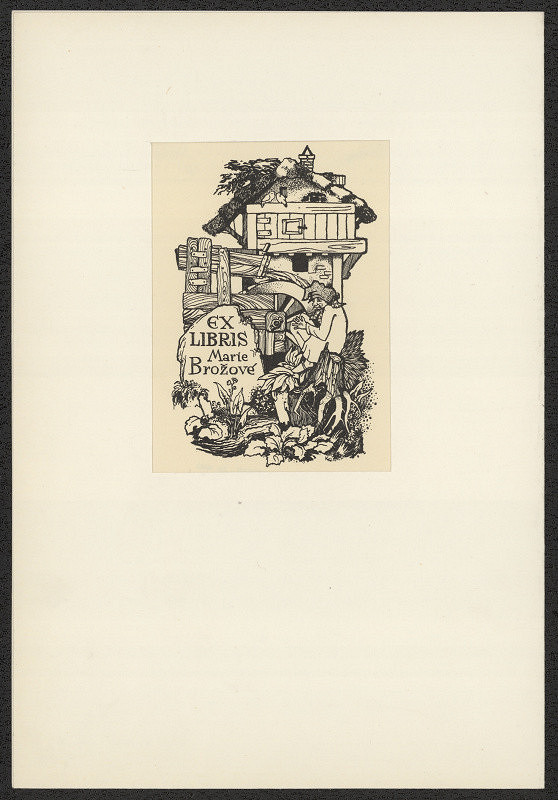 Karel Kilberger – Ex libris Marie Brožové 