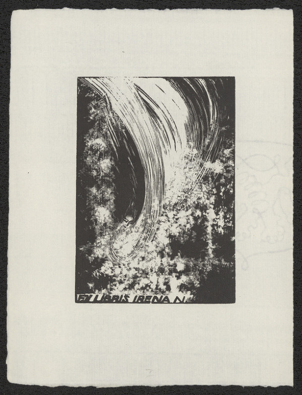 František Kobliha – Ex libris Irena N. in František Kobliha /1877-1962/.Osm knižních značek pro Irenu Novákovou. V Praze 1978 