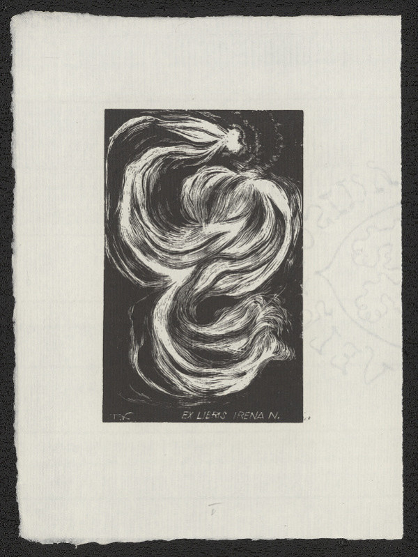 František Kobliha – Ex libris Irena N.. in František Kobliha /1877-1962/.Osm knižních značek pro Irenu Novákovou. V Praze 1978 