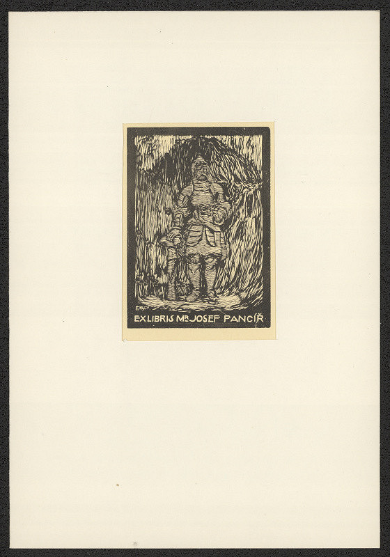 František Kobliha – Exlibris Mr. Josef Pancíř 