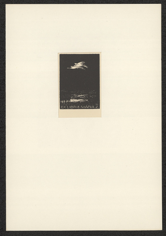 František Kobliha – Exlibris Máňa Z. (Zuthová) 