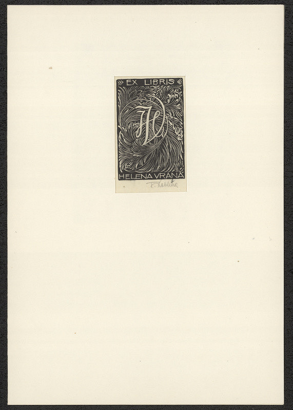František Kobliha – Ex libris Helena Vraná 
