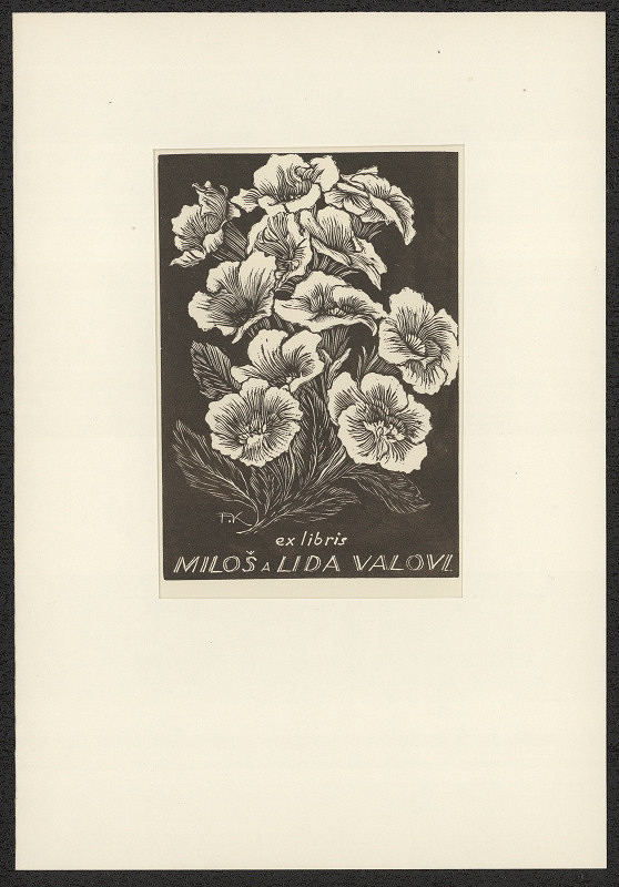 František Kobliha – Ex libris Miloš a Lida Valovi 