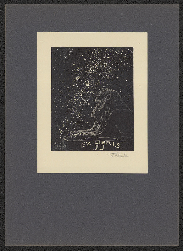 František Kobliha – Ex libris JJ (Jaroslav Josefy) 