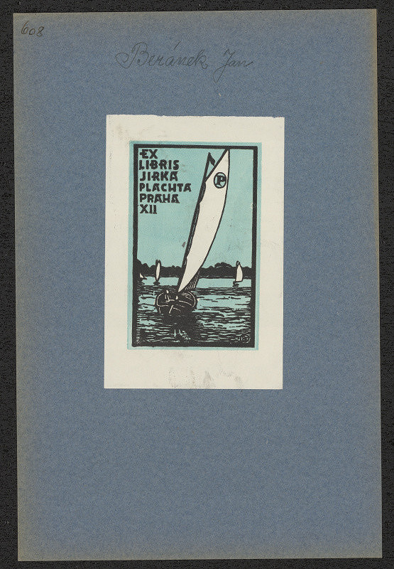 Jan Beránek – Exlibris Jirka Plachta Praha XII 